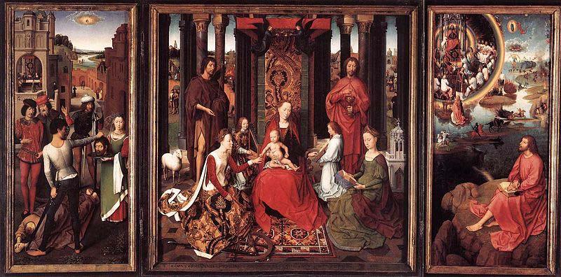 Hans Memling St John Altarpiece oil painting picture